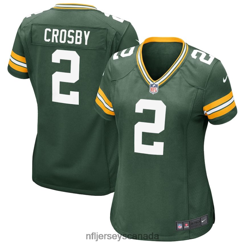Women Nike Mason Crosby Green Green Bay Packers Game Jersey Clothing NFL TBXFR62425