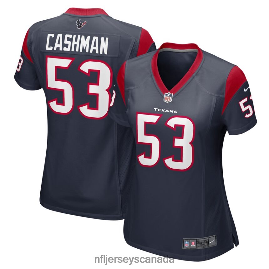 Women Houston Texans Blake Cashman Nike Navy Game Player Jersey Clothing NFL TBXFR66837