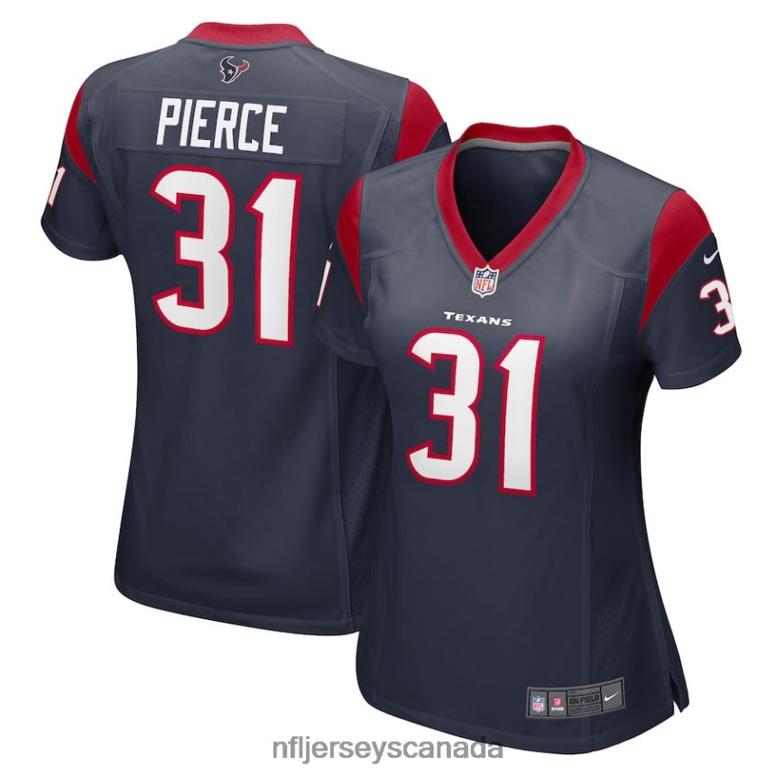 Women Houston Texans Dameon Pierce Nike Navy Game Player Jersey Clothing NFL TBXFR63926