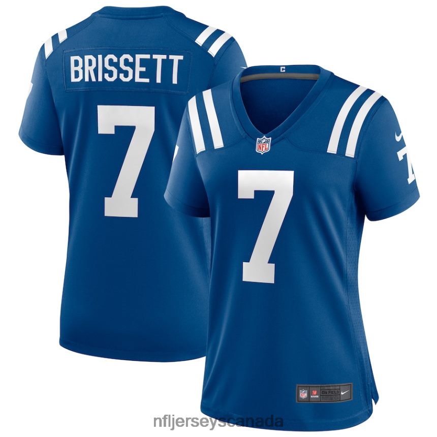 Women Indianapolis Colts Jacoby Brissett Nike Royal Game Player Jersey Clothing NFL TBXFR64616