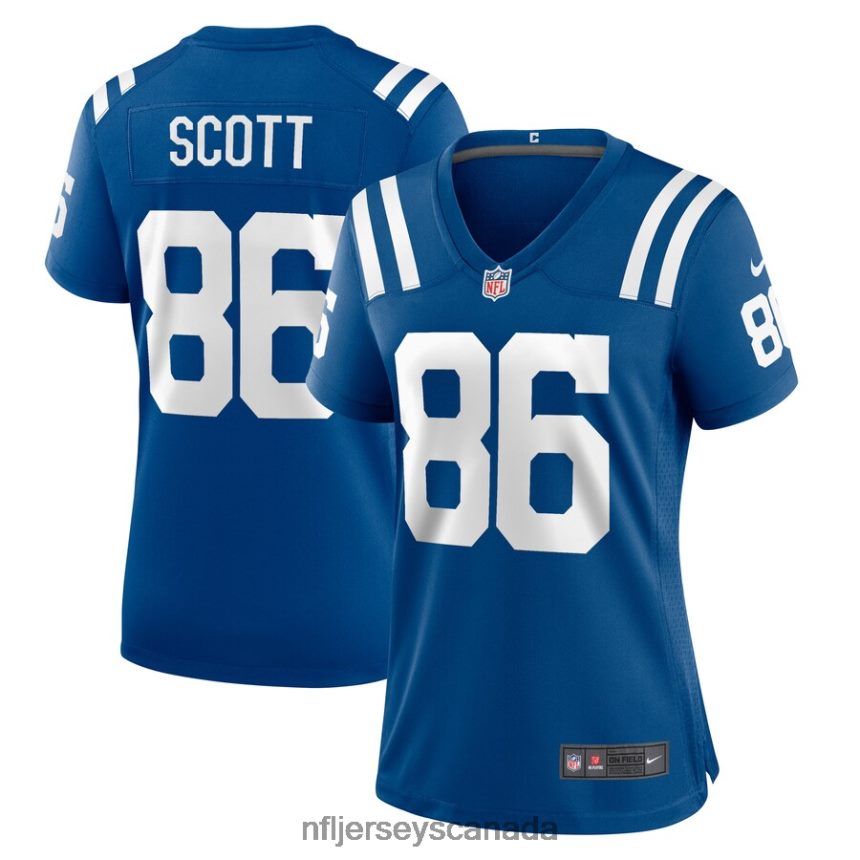 Women Indianapolis Colts Jared Scott Nike Royal Game Player Jersey Clothing NFL TBXFR66528