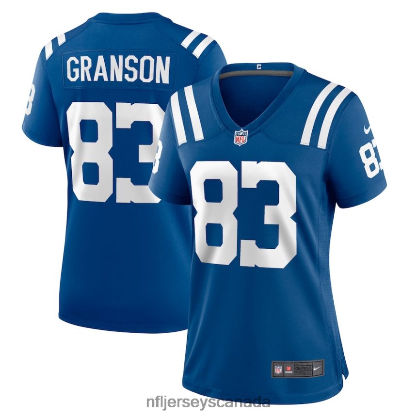Women Indianapolis Colts Kylen Granson Nike Royal Game Jersey Clothing NFL TBXFR65026