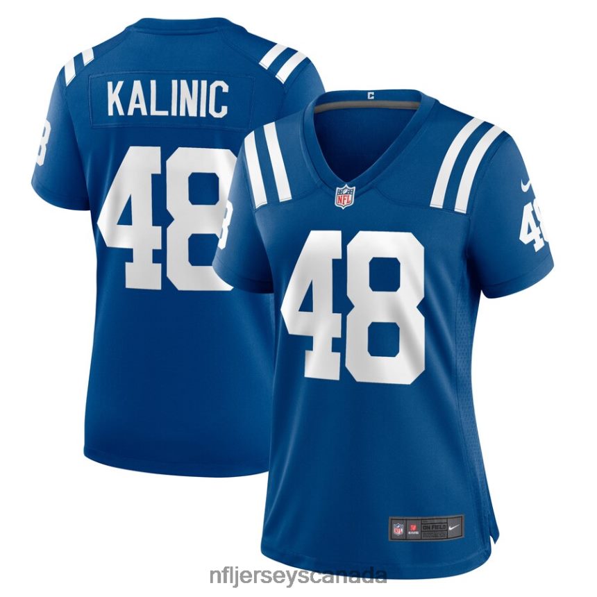 Women Indianapolis Colts Nikola Kalinic Nike Royal Game Player Jersey Clothing NFL TBXFR66808