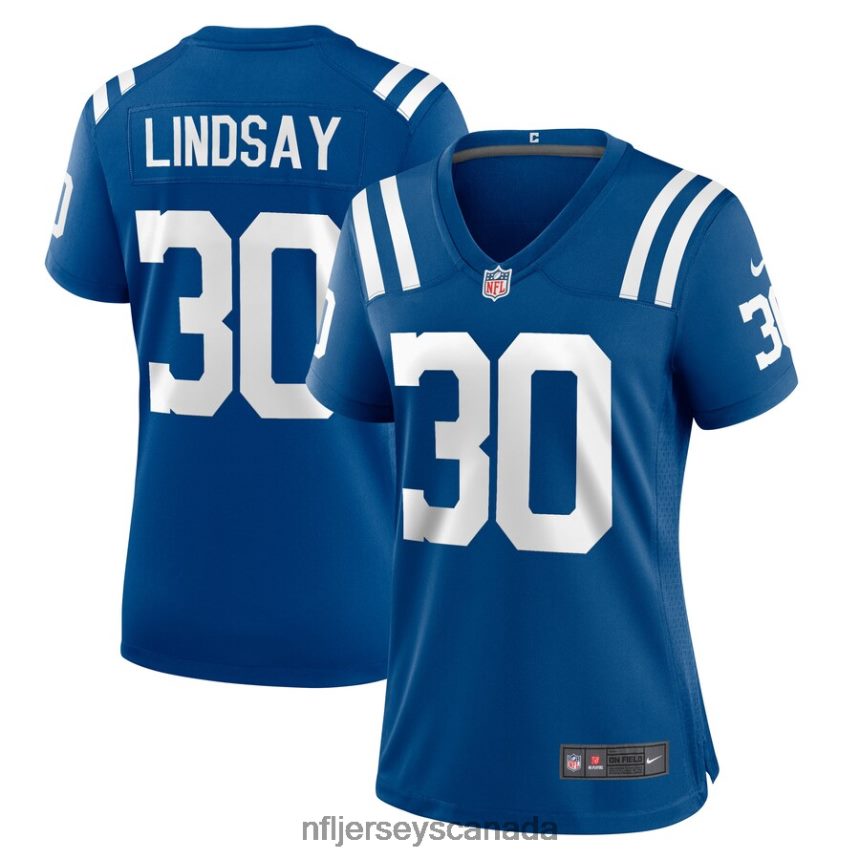 Women Indianapolis Colts Phillip Lindsay Nike Royal Game Player Jersey Clothing NFL TBXFR66333