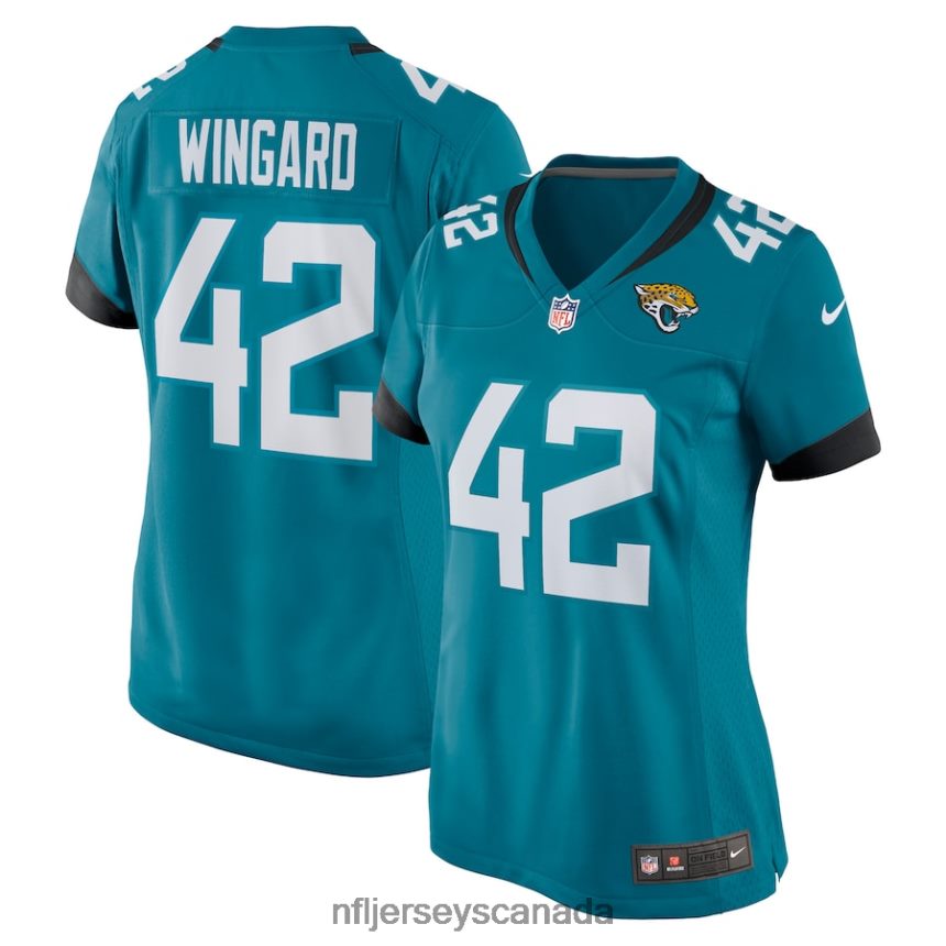 Women Jacksonville Jaguars Andrew Wingard Nike Teal Nike Game Jersey Clothing NFL TBXFR63561