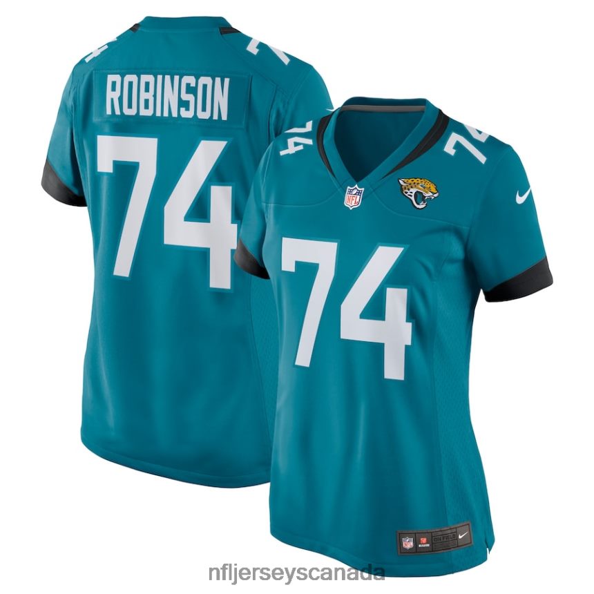 Women Jacksonville Jaguars Cam Robinson Nike Teal Nike Game Jersey Clothing NFL TBXFR65255