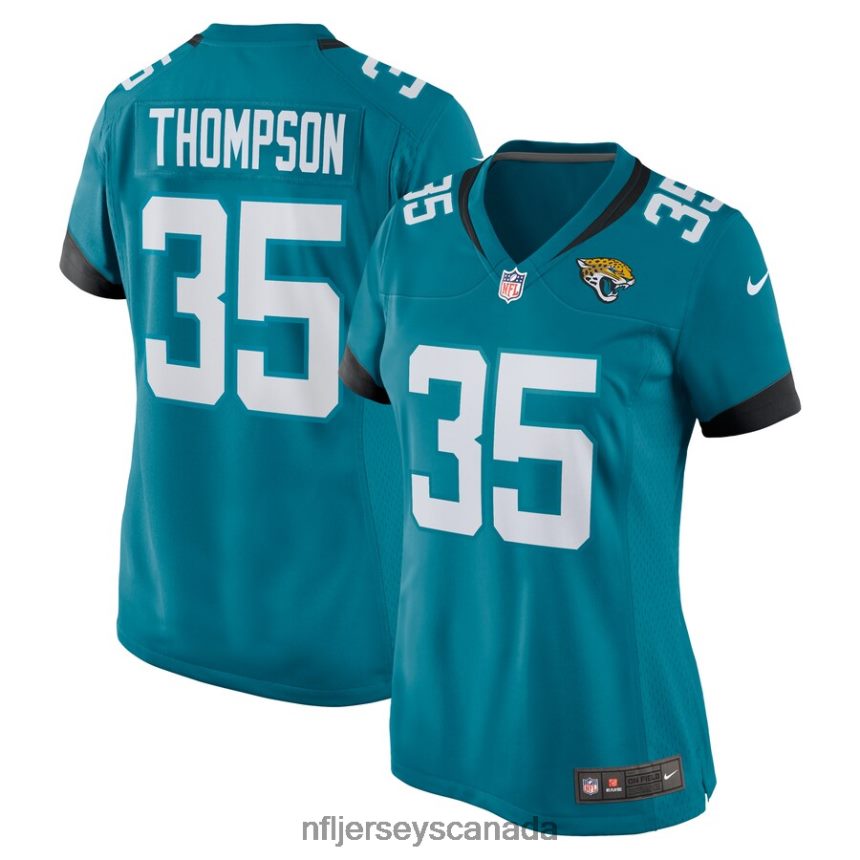 Women Jacksonville Jaguars Deionte Thompson Nike Teal Home Game Player Jersey Clothing NFL TBXFR66904
