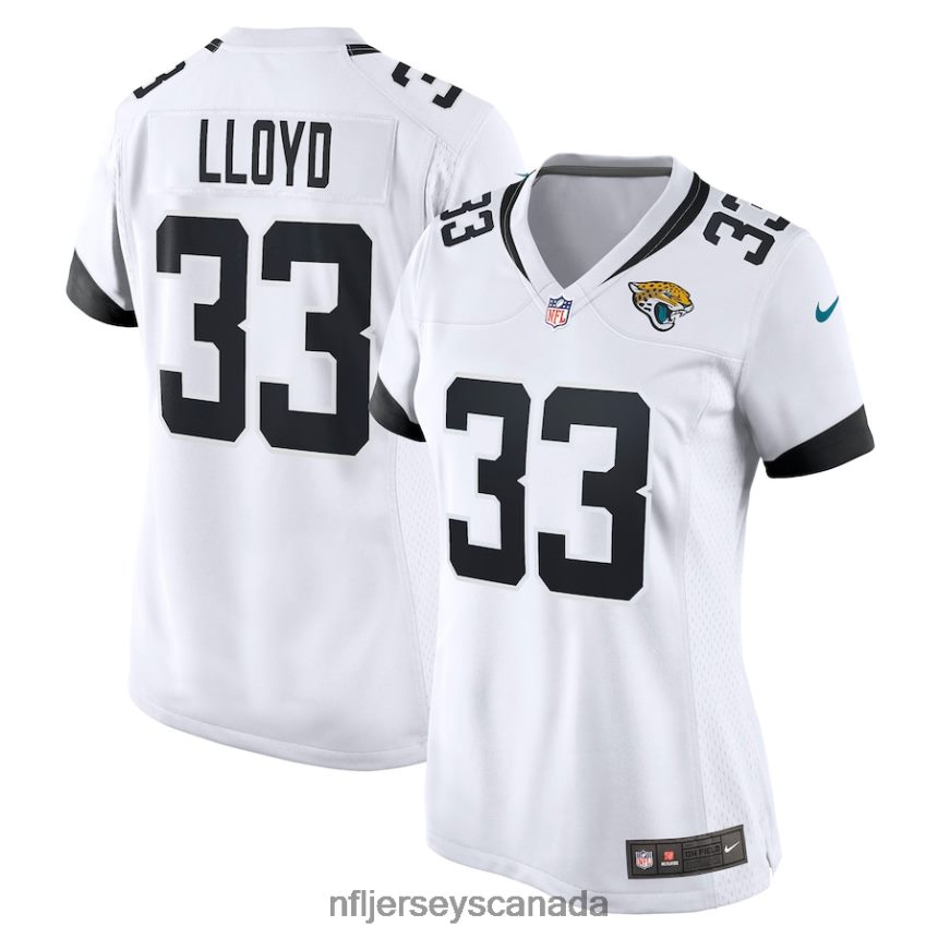 Women Jacksonville Jaguars Devin Lloyd Nike White Away Game Player Jersey Clothing NFL TBXFR64047