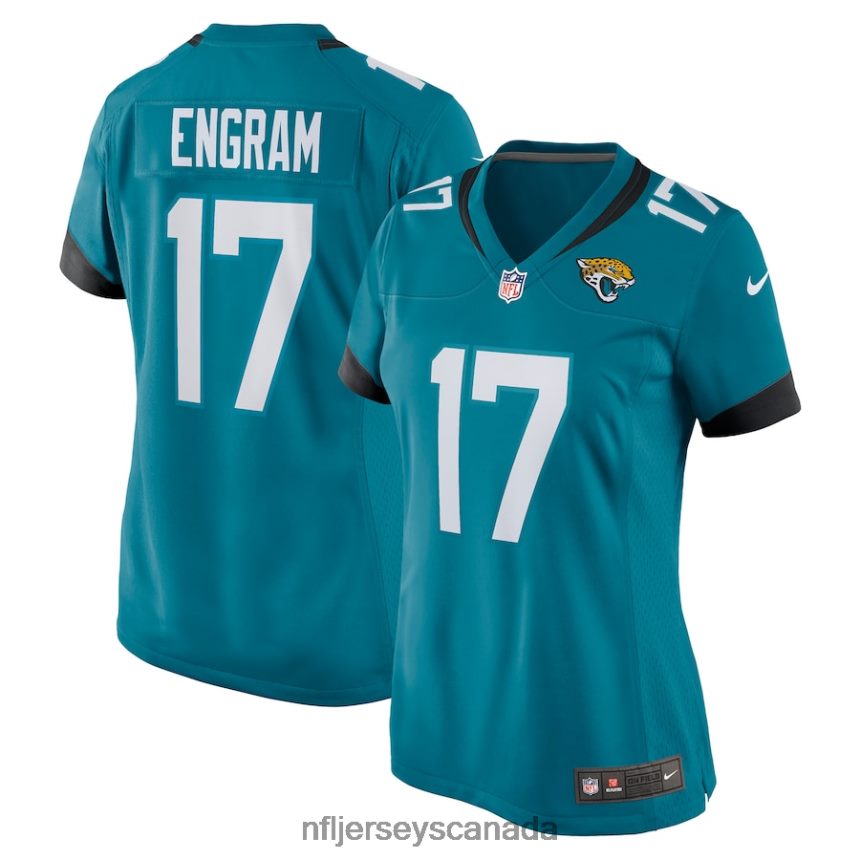 Women Jacksonville Jaguars Evan Engram Nike Teal Game Jersey Clothing NFL TBXFR62283