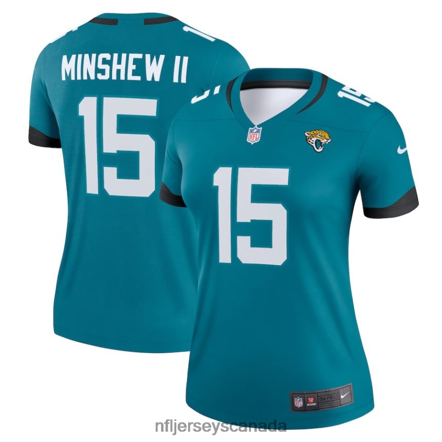 Women Jacksonville Jaguars Gardner Minshew II Nike Teal Legend Jersey Clothing NFL TBXFR61454