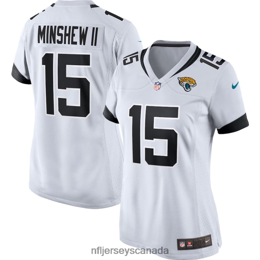 Women Jacksonville Jaguars Gardner Minshew II Nike White Game Jersey Clothing NFL TBXFR62187