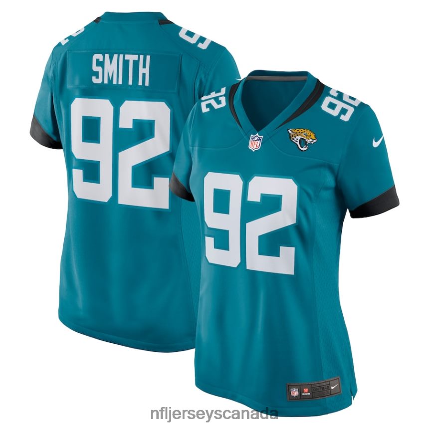 Women Jacksonville Jaguars Jordan Smith Nike Teal Nike Game Jersey Clothing NFL TBXFR66028