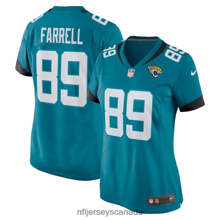Women Jacksonville Jaguars Luke Farrell Nike Teal Nike Game Jersey Clothing NFL TBXFR66195
