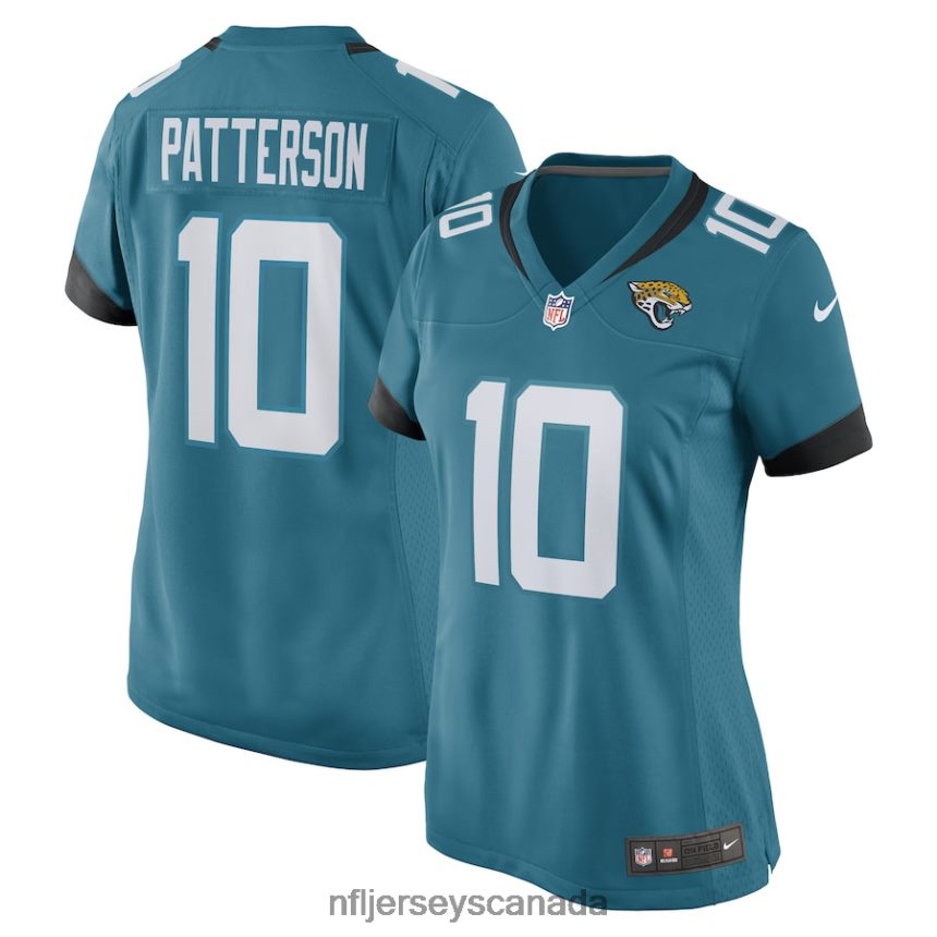 Women Jacksonville Jaguars Riley Patterson Nike Teal Game Player Jersey Clothing NFL TBXFR63149