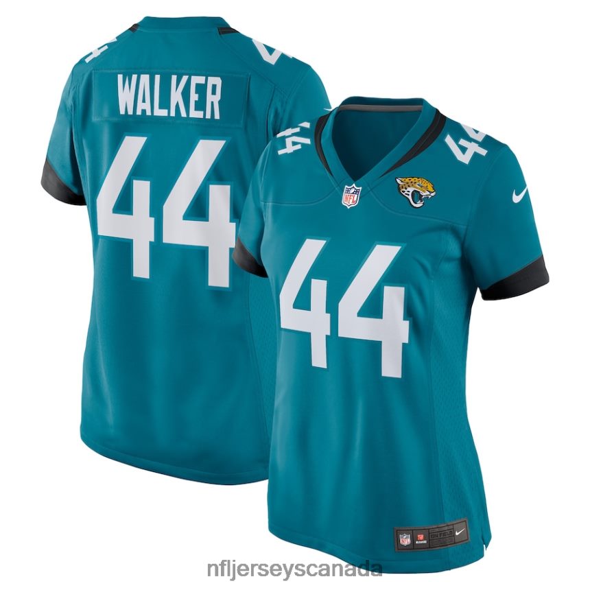 Women Jacksonville Jaguars Travon Walker Nike Teal Game Jersey Clothing NFL TBXFR61536