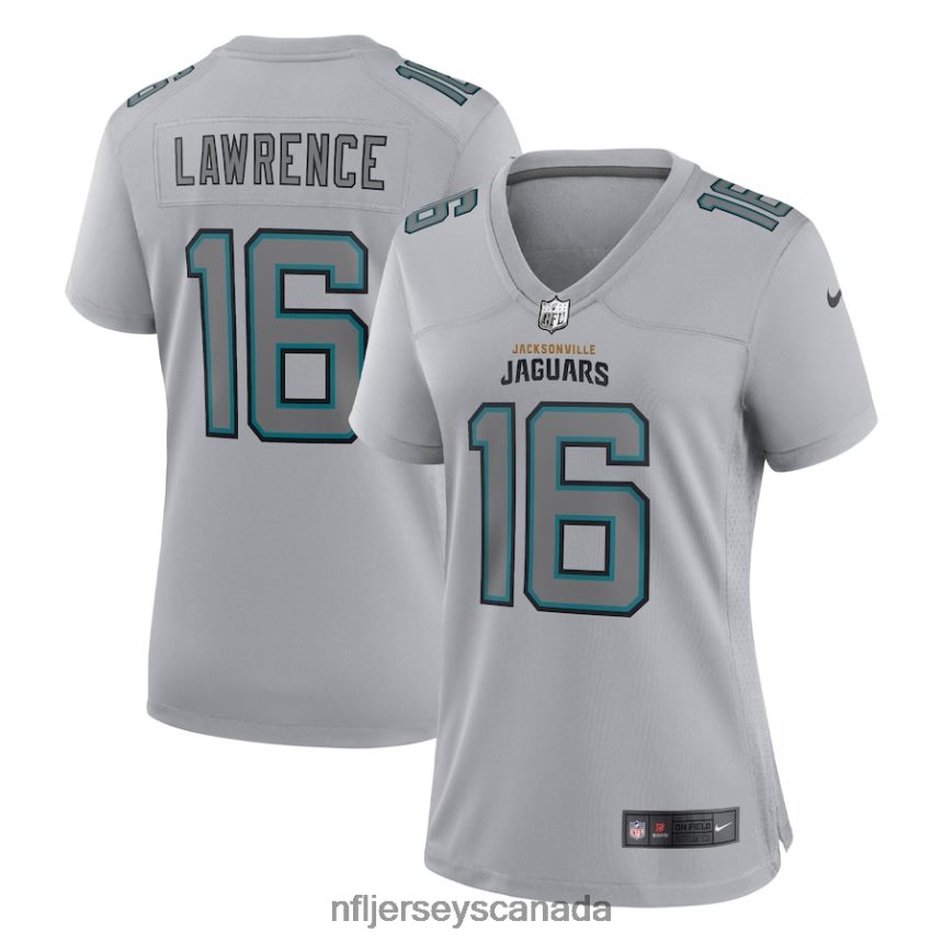 Women Jacksonville Jaguars Trevor Lawrence Nike Gray Atmosphere Fashion Game Jersey Clothing NFL TBXFR62614