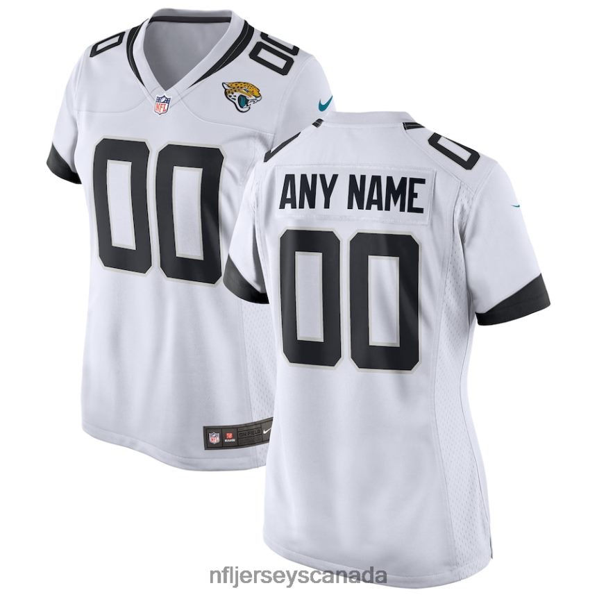 Women Nike White Jacksonville Jaguars Custom Game Jersey Clothing NFL TBXFR62950