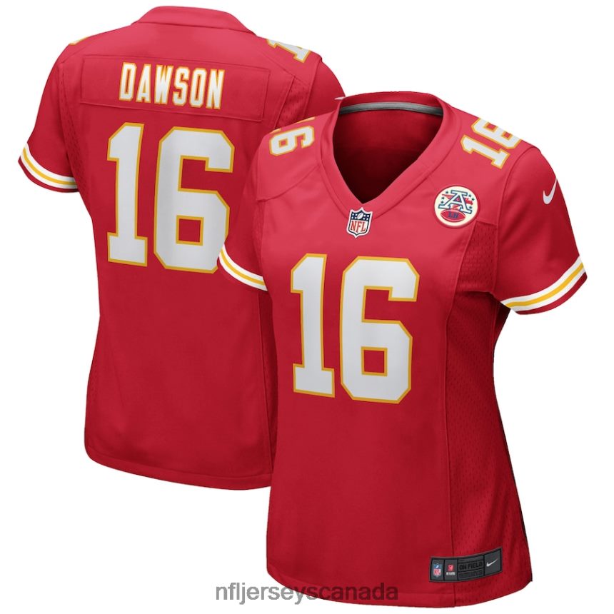 Women Kansas City Chiefs Len Dawson Nike Red Game Retired Player Jersey Clothing NFL TBXFR63342