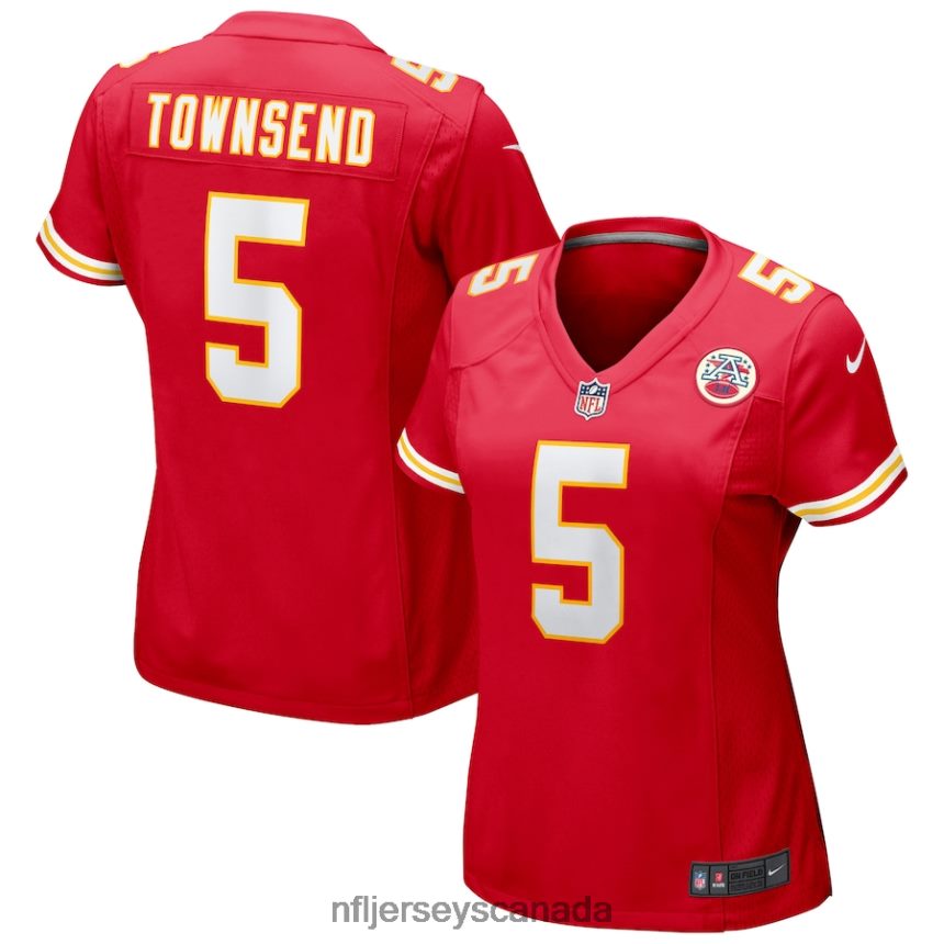 Women Kansas City Chiefs Tommy Townsend Nike Red Game Jersey Clothing NFL TBXFR63341