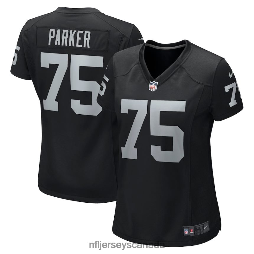 Women Las Vegas Raiders Brandon Parker Nike Black Game Jersey Clothing NFL TBXFR65633