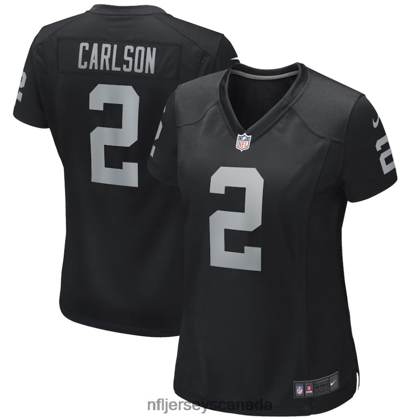 Women Las Vegas Raiders Daniel Carlson Nike Black Player Game Jersey Clothing NFL TBXFR63381