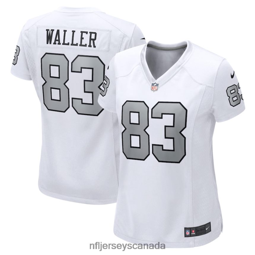 Women Las Vegas Raiders Darren Waller Nike White Alternate Game Jersey Clothing NFL TBXFR61606