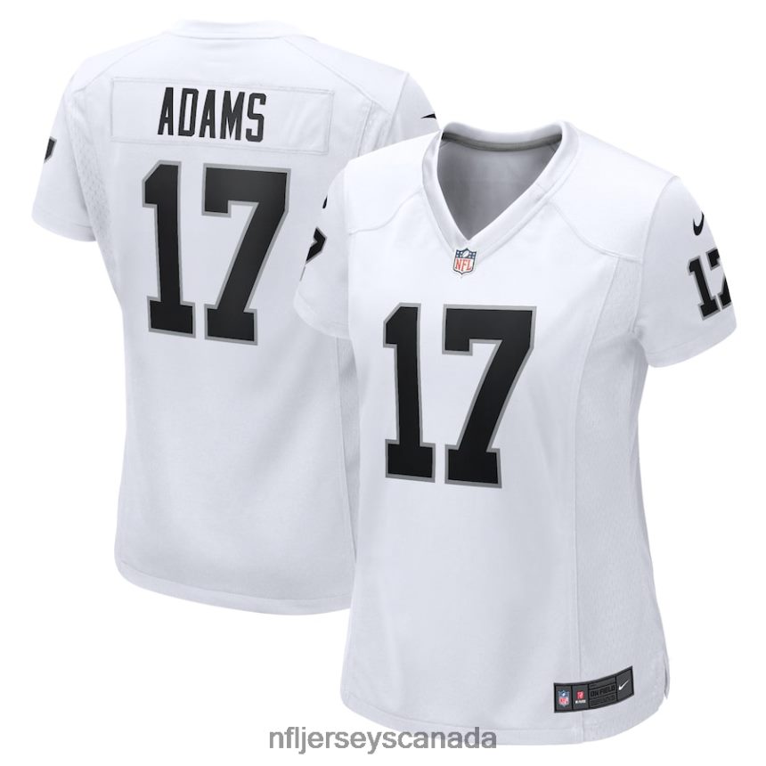 Women Las Vegas Raiders Davante Adams Nike White Game Jersey Clothing NFL TBXFR61196