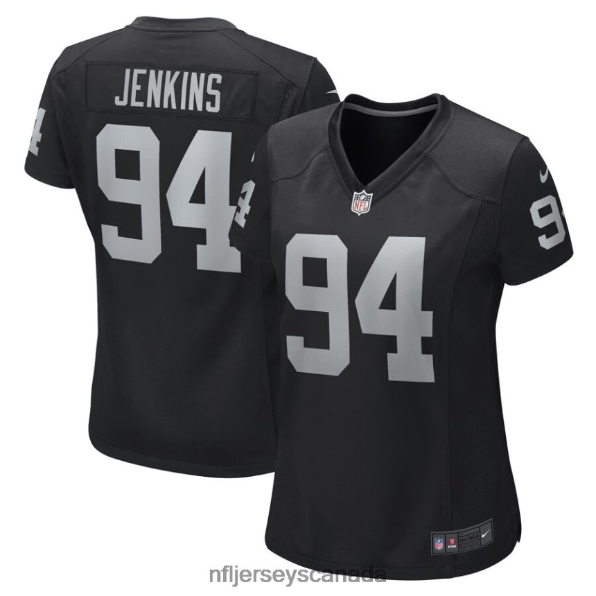 Women Las Vegas Raiders Jordan Jenkins Nike Black Game Player Jersey Clothing NFL TBXFR65587