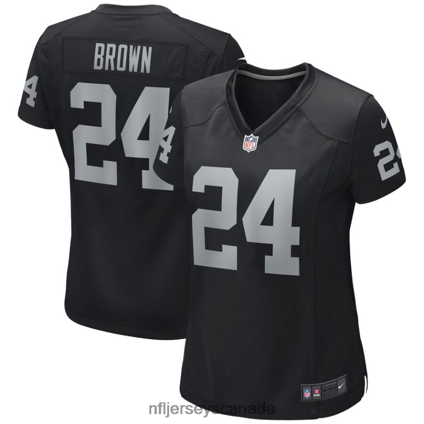 Women Las Vegas Raiders Willie Brown Nike Black Game Retired Player Jersey Clothing NFL TBXFR66264