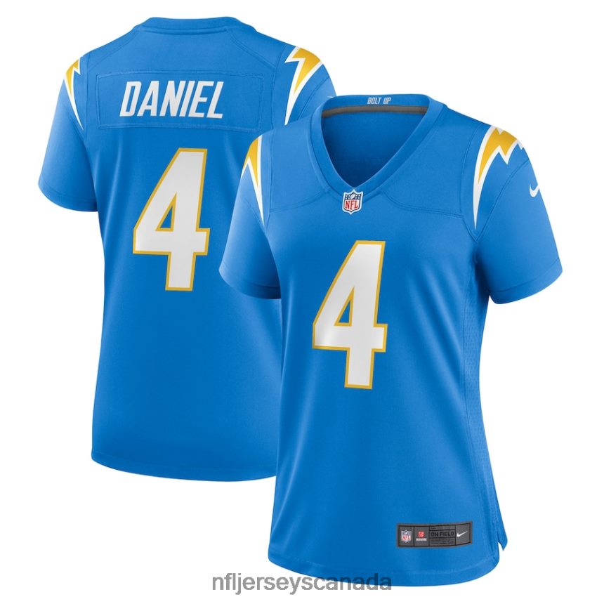 Women Los Angeles Chargers Chase Daniel Nike Powder Blue Game Jersey Clothing NFL TBXFR65859