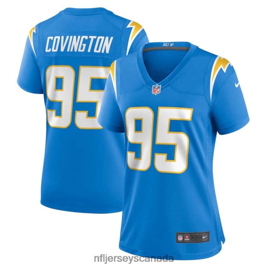 Women Los Angeles Chargers Christian Covington Nike Powder Blue Nike Game Jersey Clothing NFL TBXFR65721