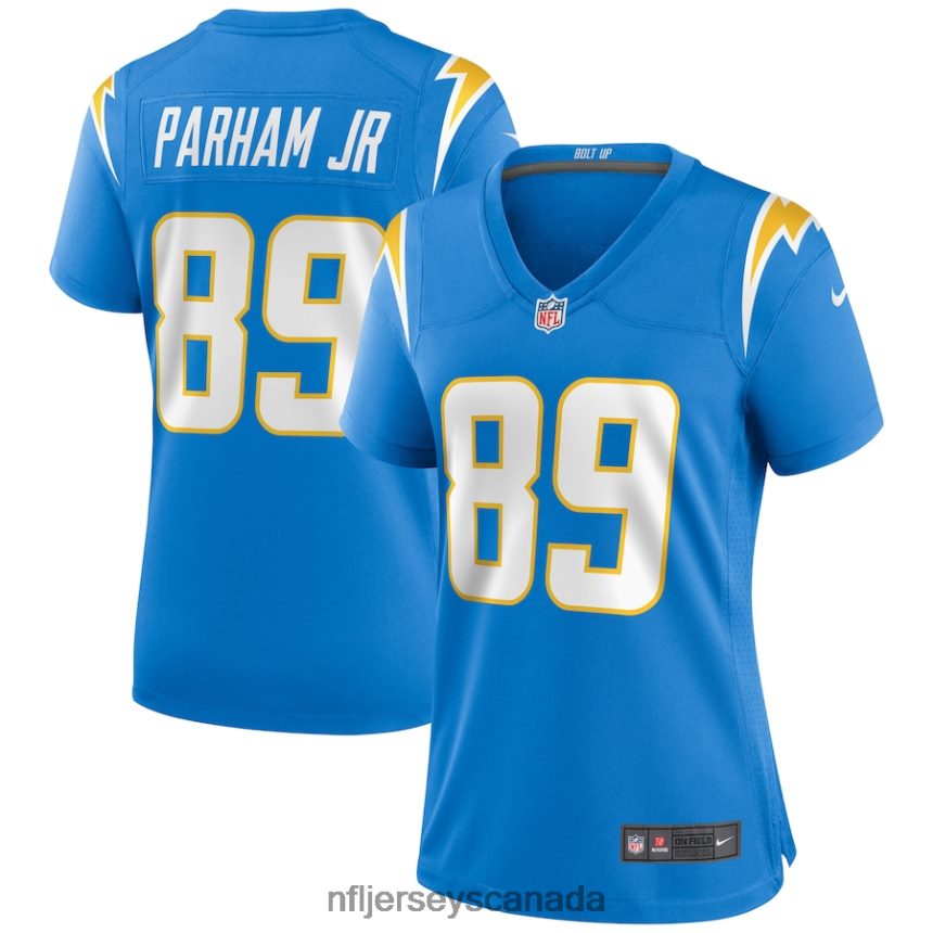 Women Los Angeles Chargers Donald Parham Jr. Nike Powder Blue Game Jersey Clothing NFL TBXFR64691
