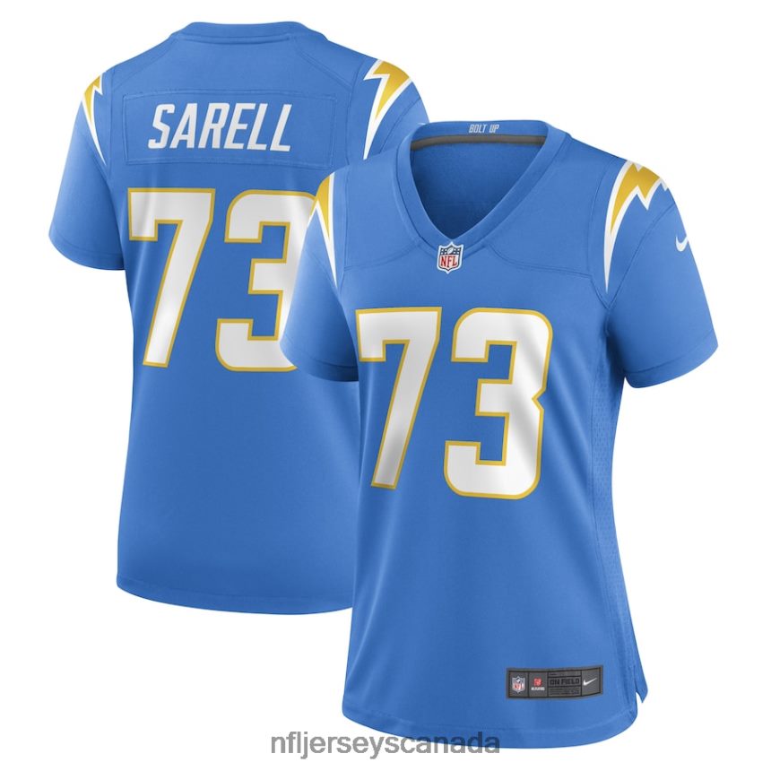 Women Los Angeles Chargers Foster Sarell Nike Powder Blue Game Player Jersey Clothing NFL TBXFR64698
