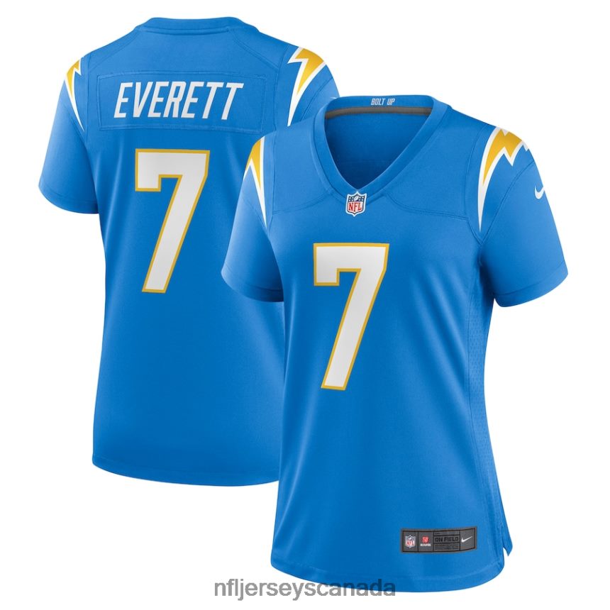 Women Los Angeles Chargers Gerald Everett Nike Powder Blue Player Game Jersey Clothing NFL TBXFR63819
