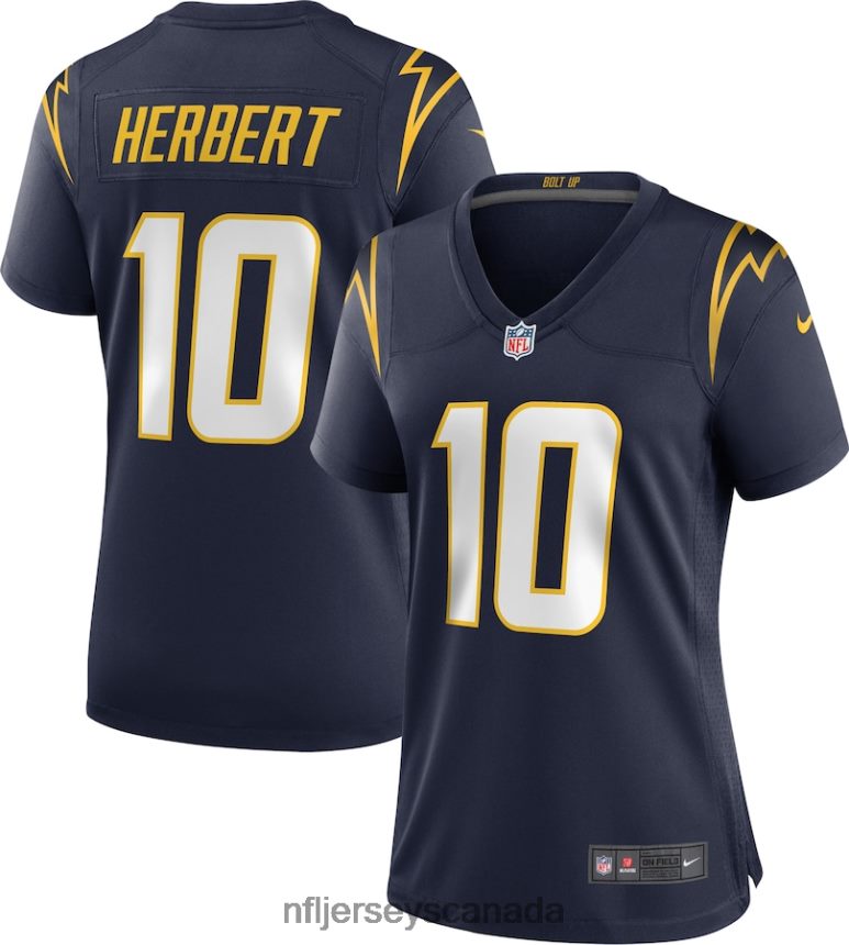 Women Los Angeles Chargers Justin Herbert Nike Navy Alternate Game Jersey Clothing NFL TBXFR61625