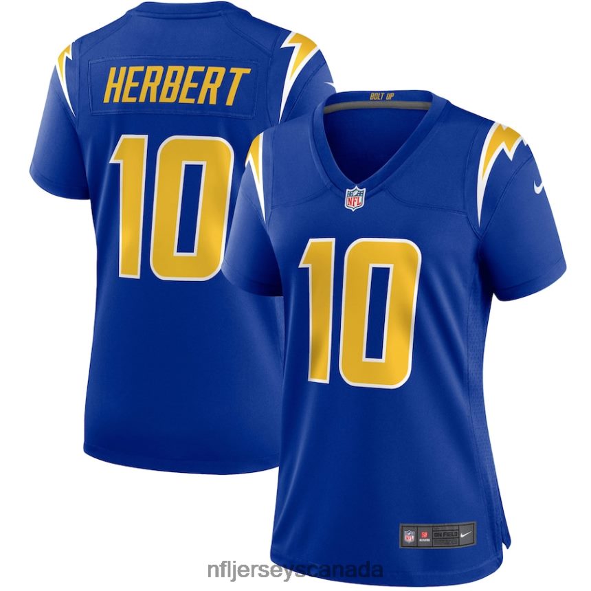 Women Los Angeles Chargers Justin Herbert Nike Royal Game Jersey Clothing NFL TBXFR61749