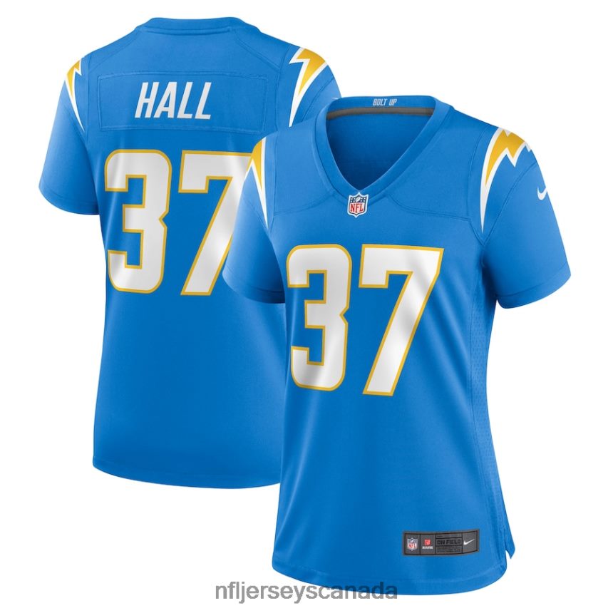 Women Los Angeles Chargers Kemon Hall Nike Powder Blue Nike Game Jersey Clothing NFL TBXFR67040