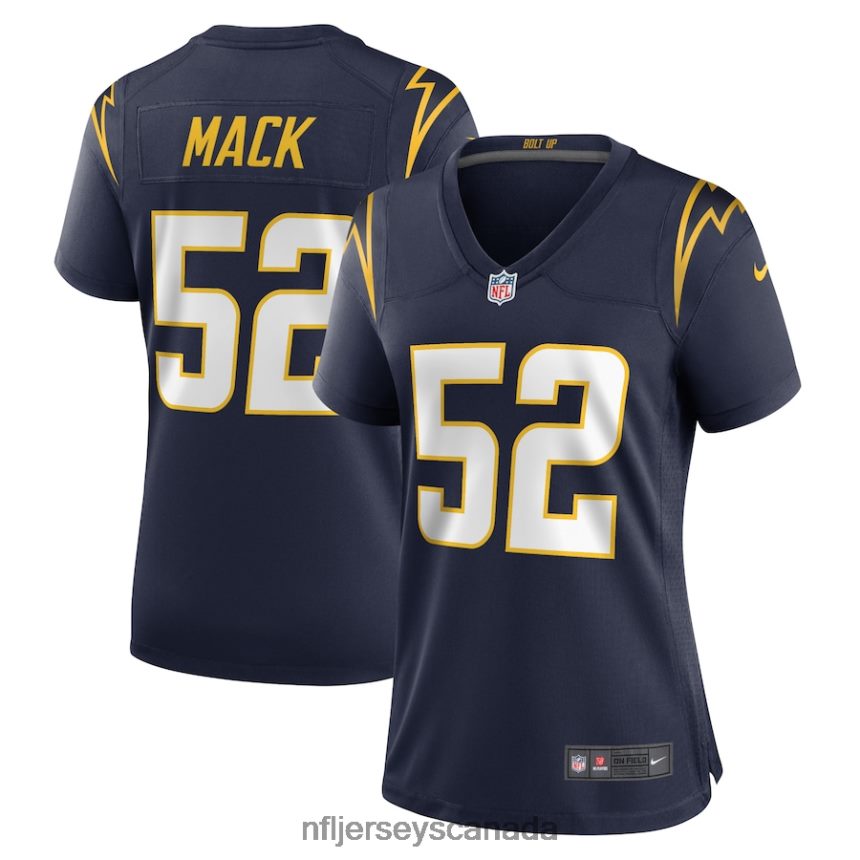 Women Los Angeles Chargers Khalil Mack Nike Navy Alternate Game Jersey Clothing NFL TBXFR66060