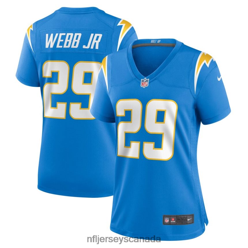 Women Los Angeles Chargers Mark Webb Jr. Nike Powder Blue Game Jersey Clothing NFL TBXFR67105
