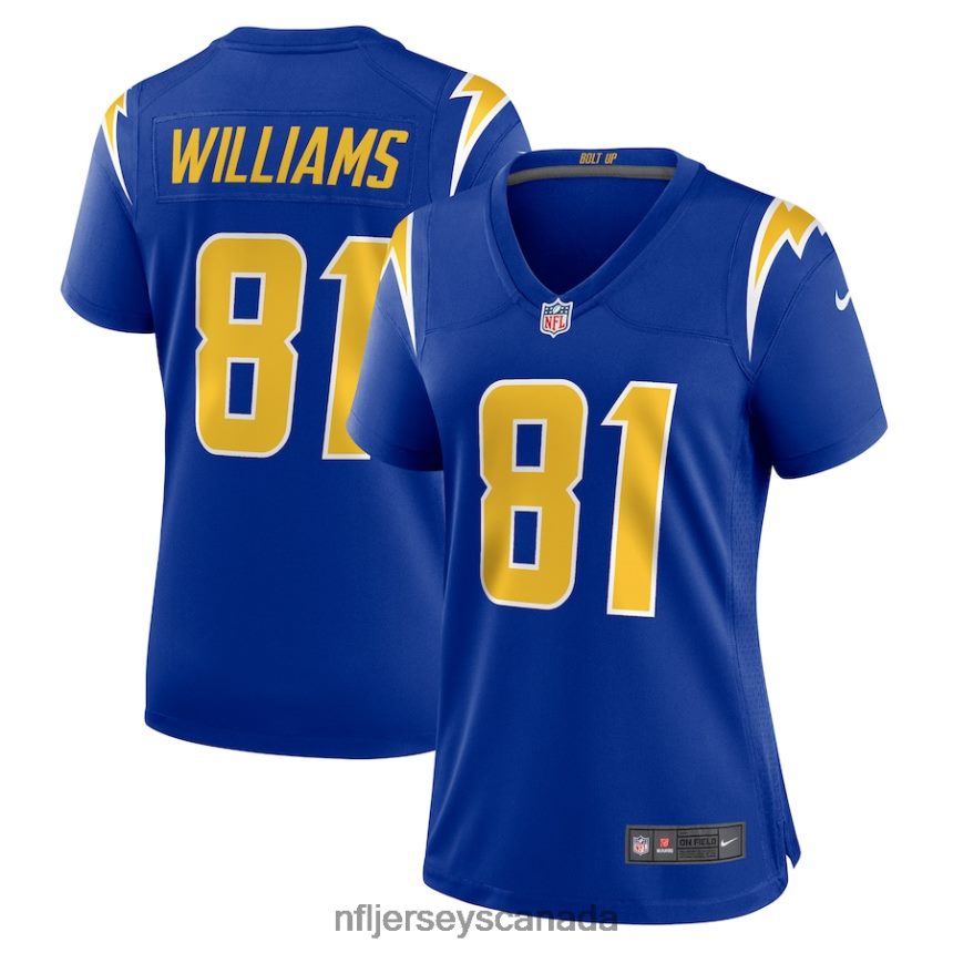 Women Los Angeles Chargers Mike Williams Nike Royal Game Jersey Clothing NFL TBXFR66521