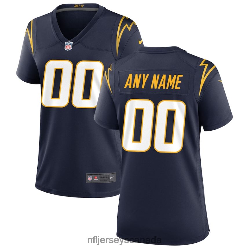 Women Los Angeles Chargers Nike Navy Alternate Custom Game Jersey Clothing NFL TBXFR61502