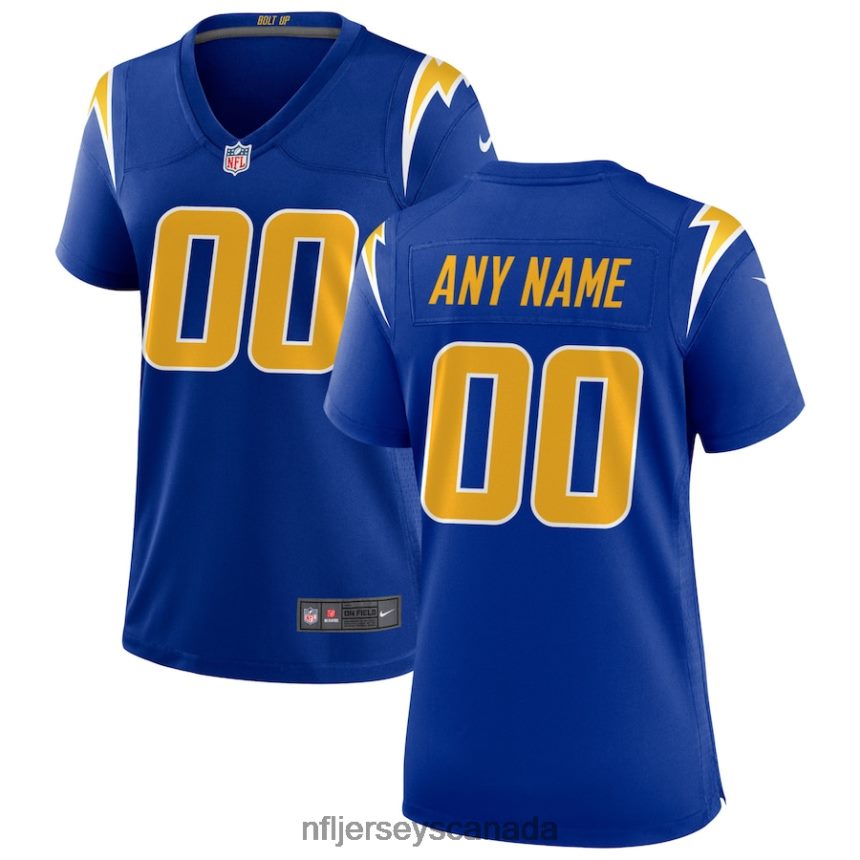 Women Los Angeles Chargers Nike Royal Alternate Custom Game Jersey Clothing NFL TBXFR61962