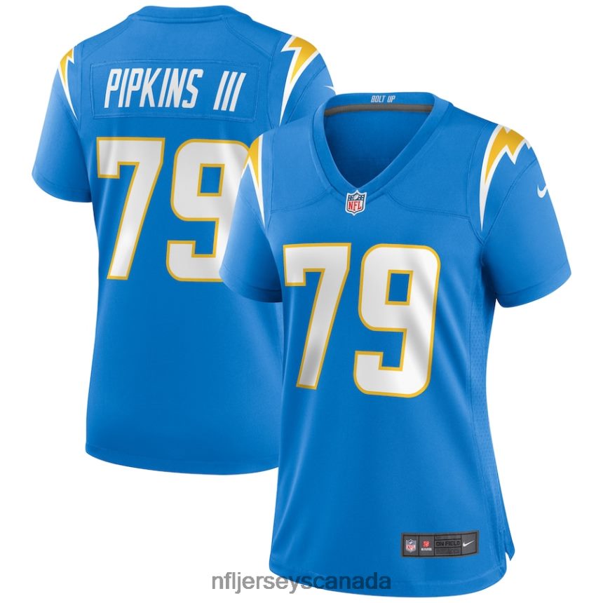 Women Los Angeles Chargers Trey Pipkins III Nike Powder Blue Game Jersey Clothing NFL TBXFR66345