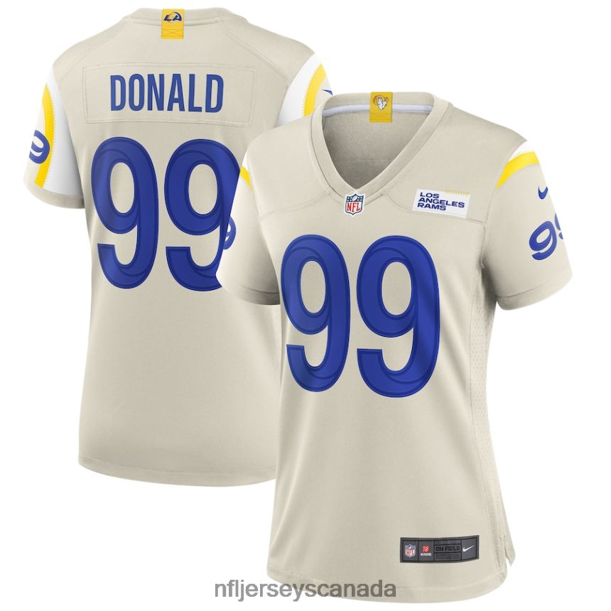 Women Los Angeles Rams Aaron Donald Nike Bone Player Game Jersey Clothing NFL TBXFR63289