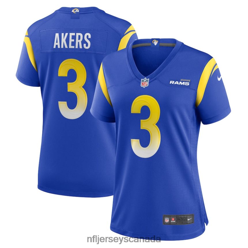 Women Los Angeles Rams Cam Akers Nike Royal Game Jersey Clothing NFL TBXFR64699