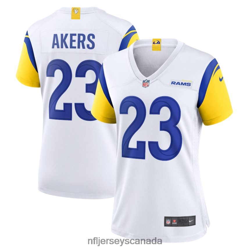 Women Los Angeles Rams Cam Akers Nike White Game Jersey Clothing NFL TBXFR64460