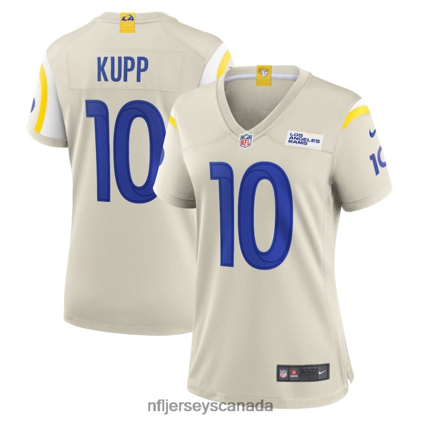 Women Los Angeles Rams Cooper Kupp Nike Bone Player Game Jersey Clothing NFL TBXFR62791