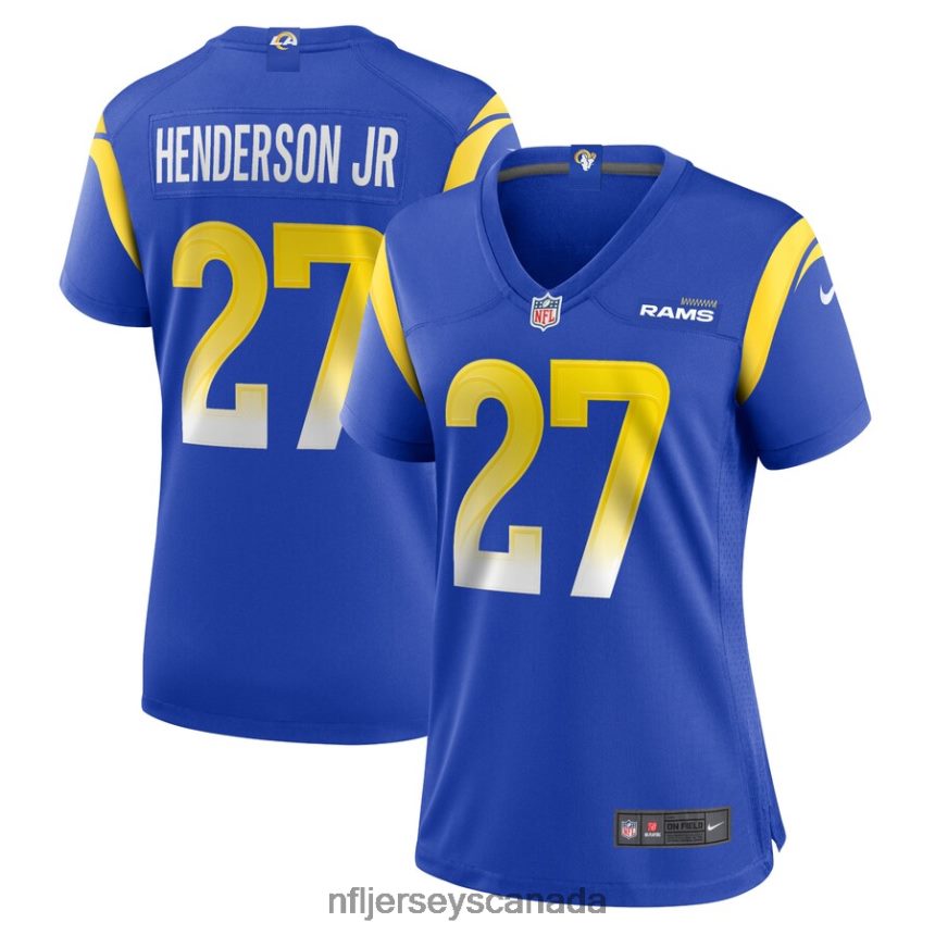 Women Los Angeles Rams Darrell Henderson Jr. Nike Royal Game Jersey Clothing NFL TBXFR65631