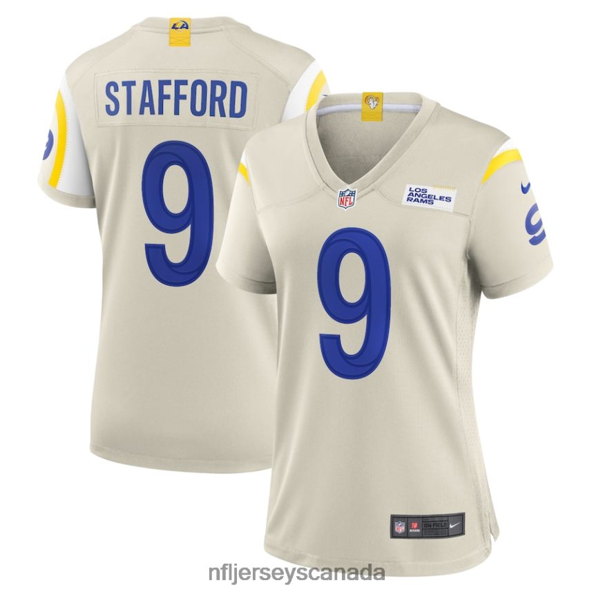 Women Los Angeles Rams Matthew Stafford Nike Bone Player Game Jersey Clothing NFL TBXFR66425