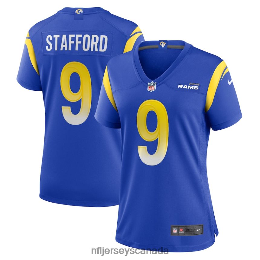 Women Los Angeles Rams Matthew Stafford Nike Royal Game Jersey Clothing NFL TBXFR62617